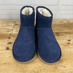 Koolaburra by UGG Mini II Suede Booties - Navy‎ Blue - Women's Size 5